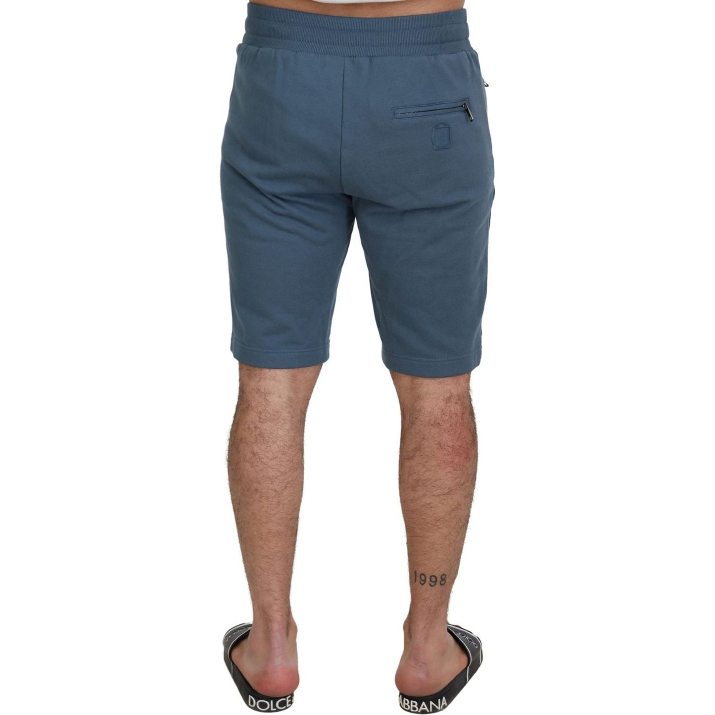 Elegant Blue Bermuda Shorts - Regular Fit