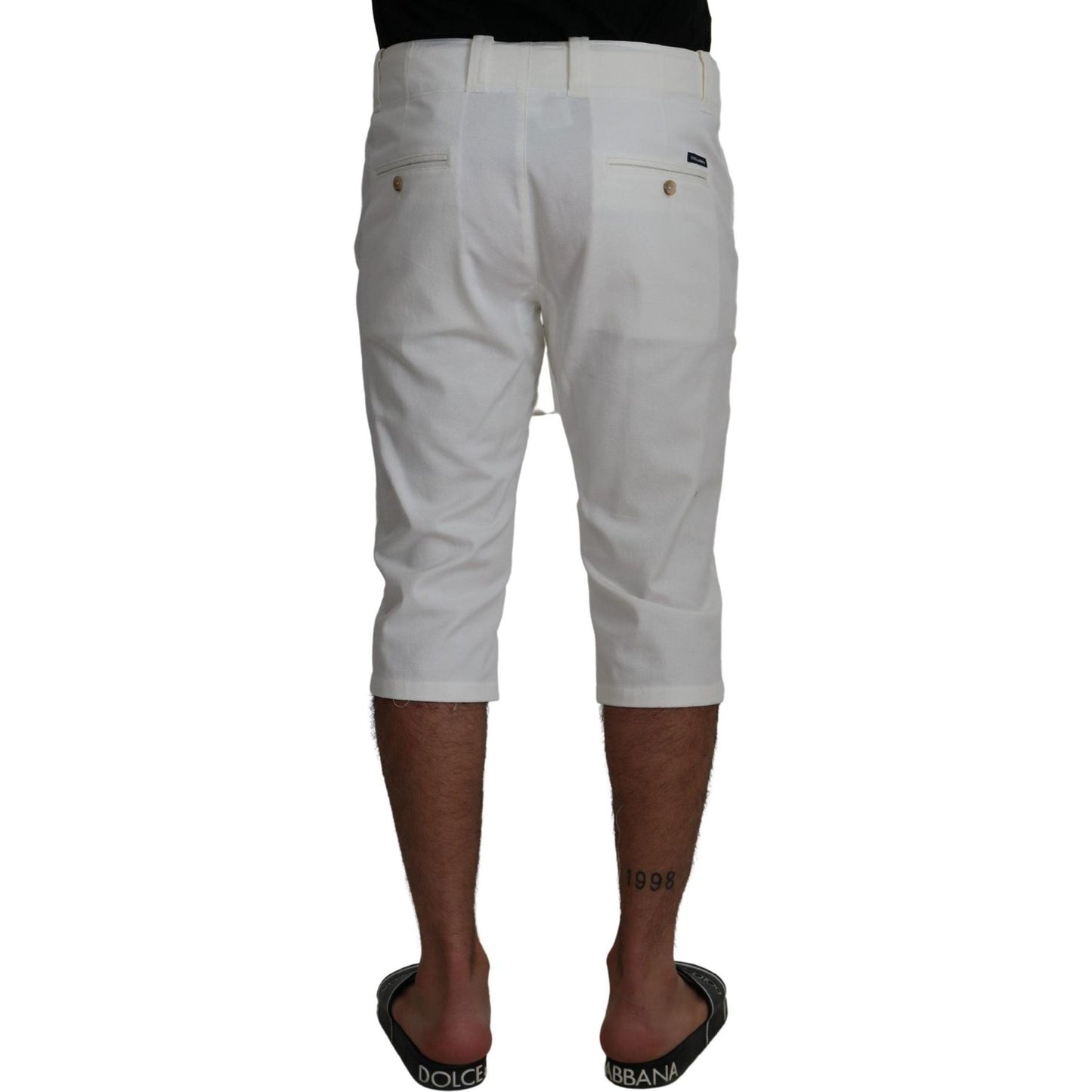 Elegant White Chino Shorts