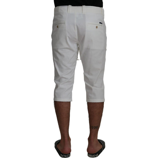 Elegant White Chino Shorts