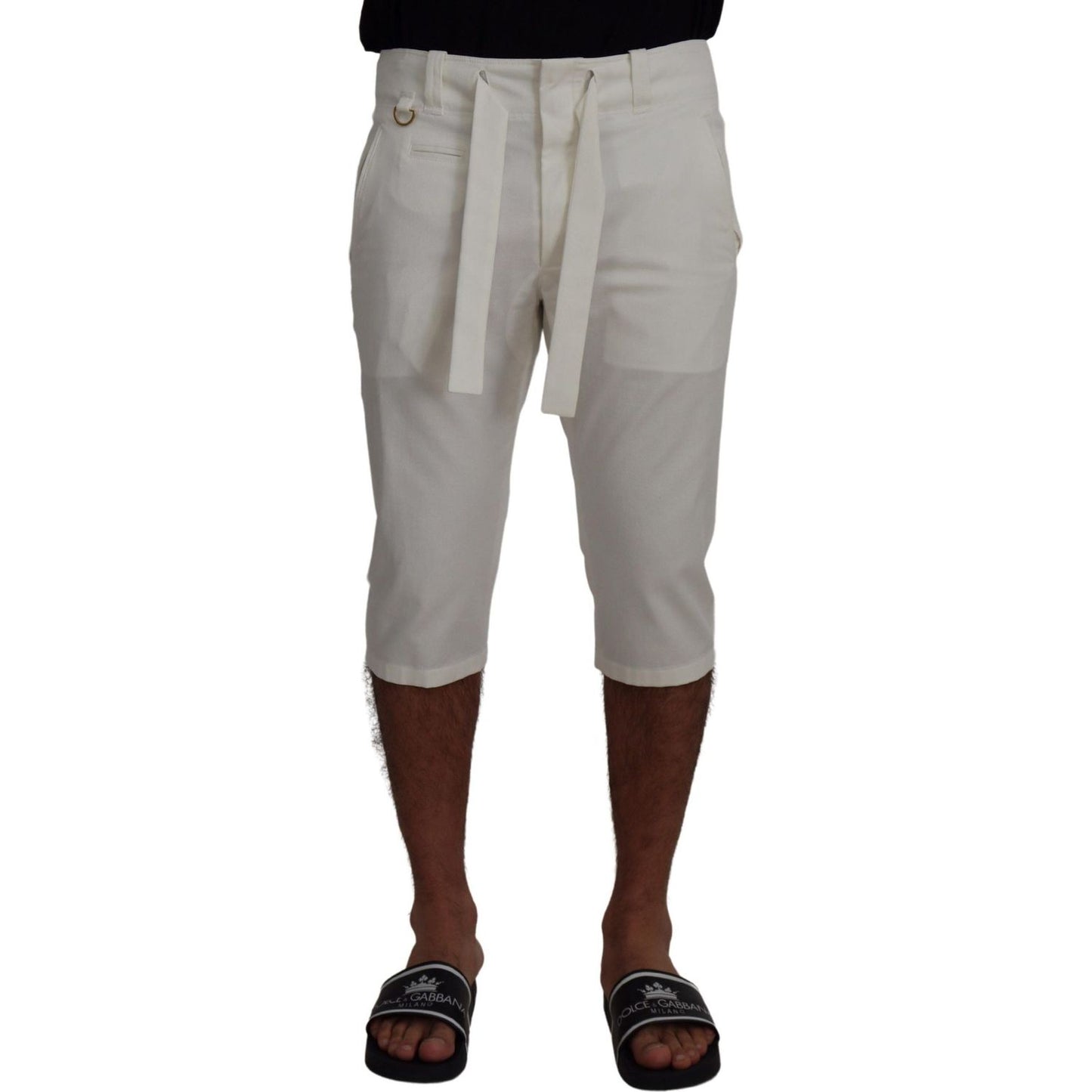 Elegant White Chino Shorts