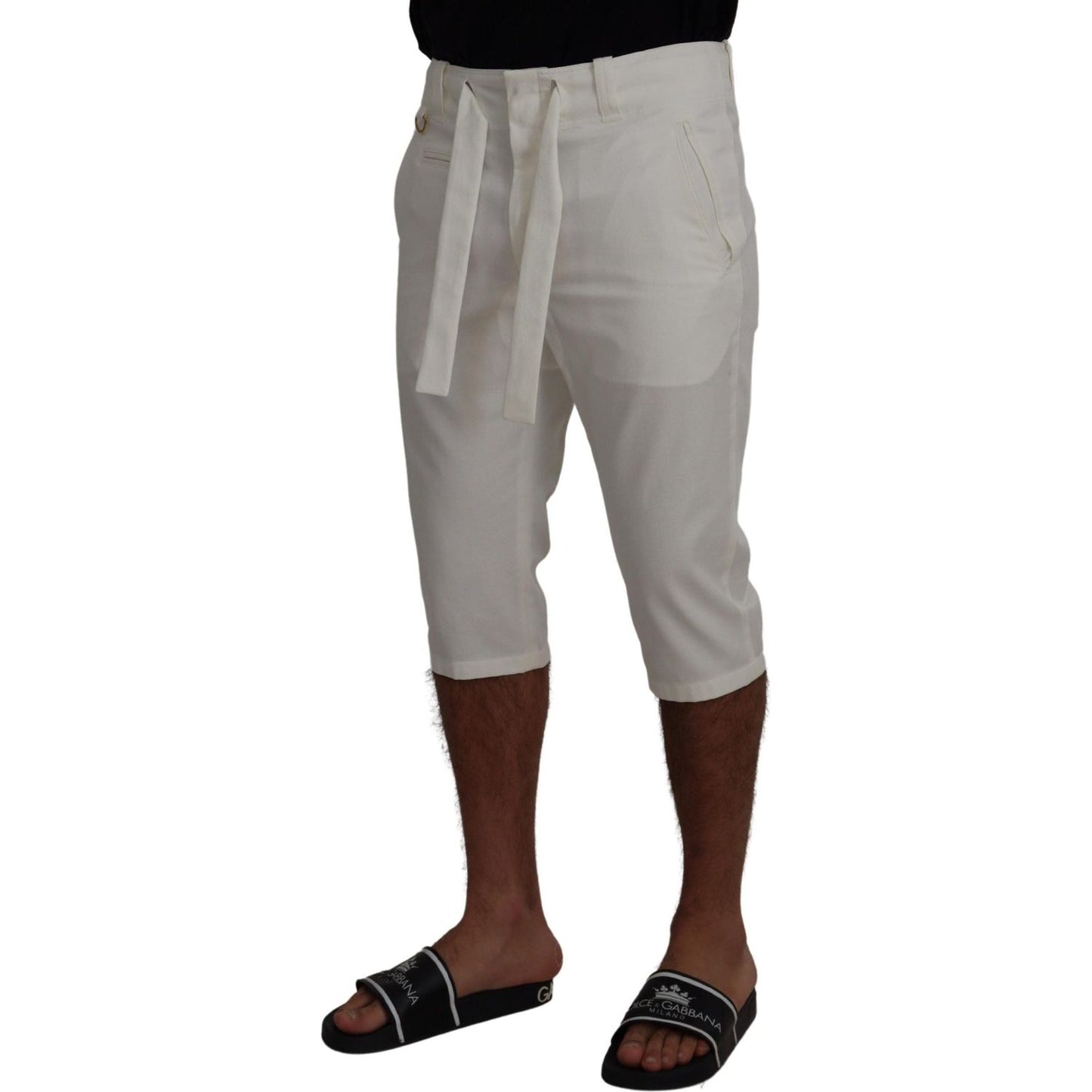 Elegant White Chino Shorts