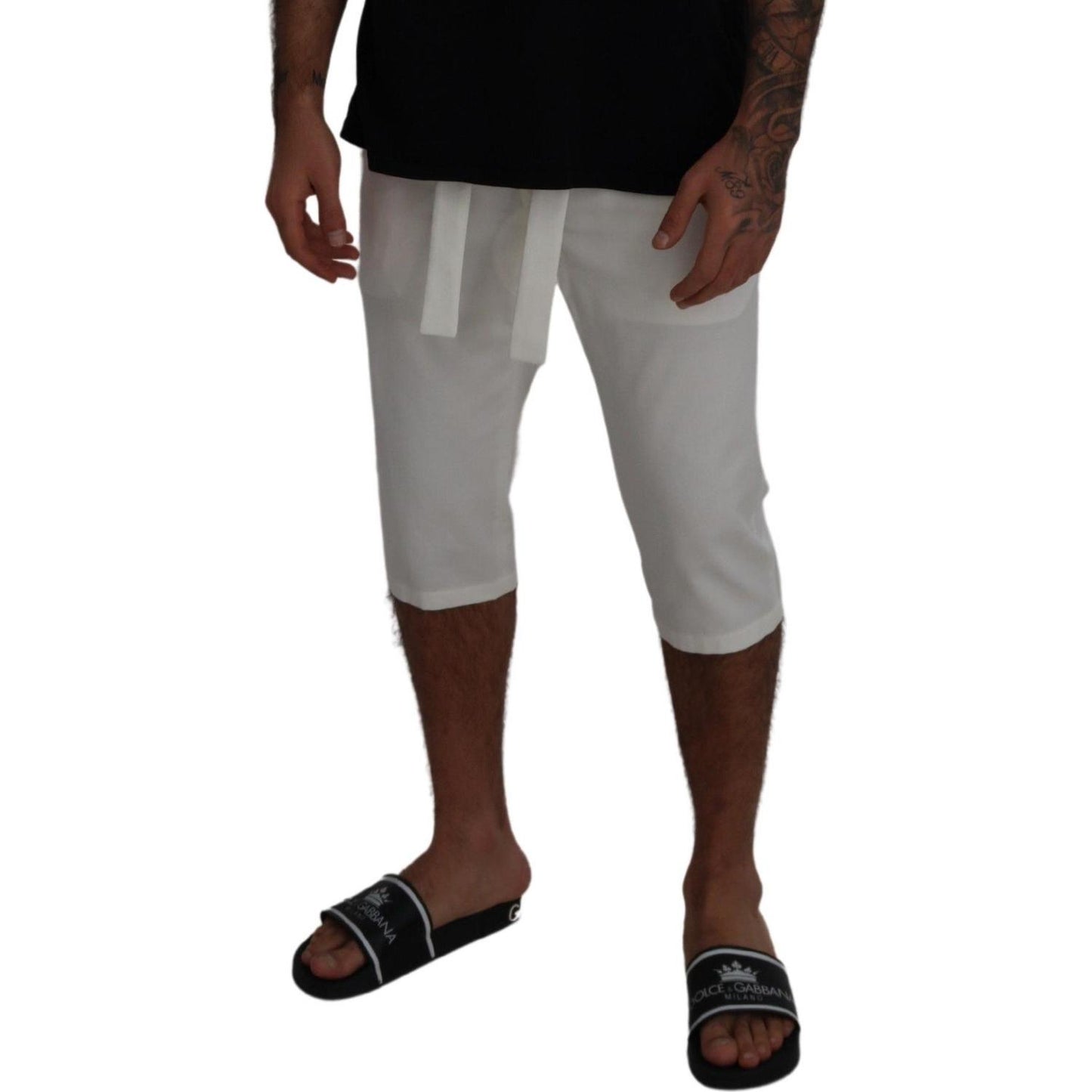 Elegant White Chino Shorts