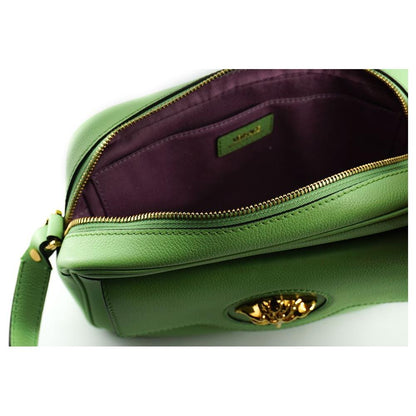 Versace Mint Green Calf Leather Camera Shoulder Bag Crossbody Bag