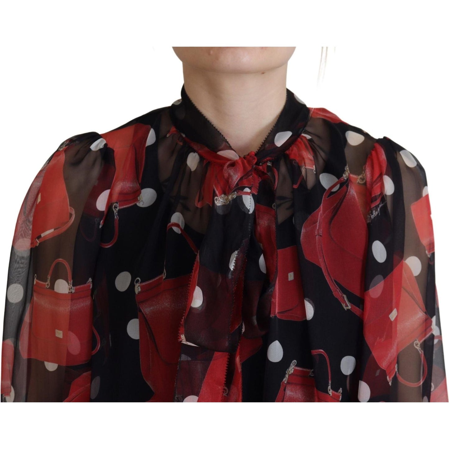 Sicilian Print Silk Blouse - Luxurious & Chic