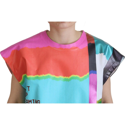 Multicolor Sleeveless Cotton Top