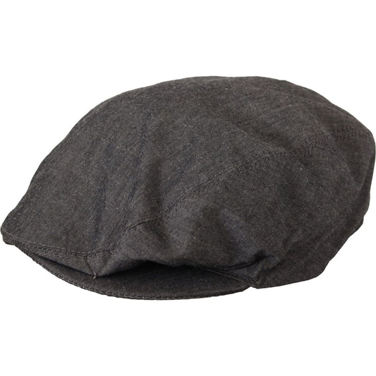 Elegant Gray Newsboy Hat