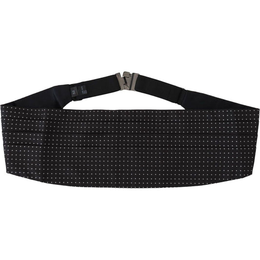 Elegant Silk Polka Dot Cummerbund