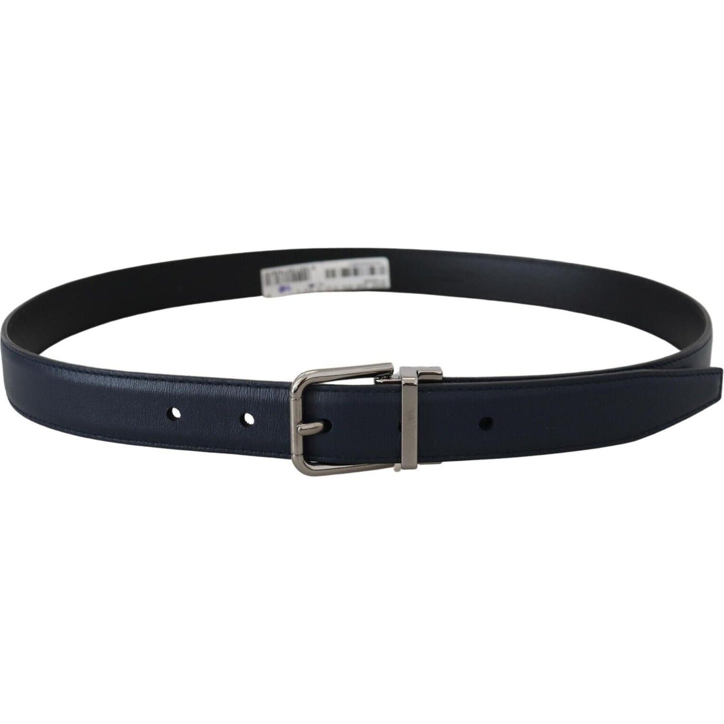 Elegant Blue Calf Leather Belt