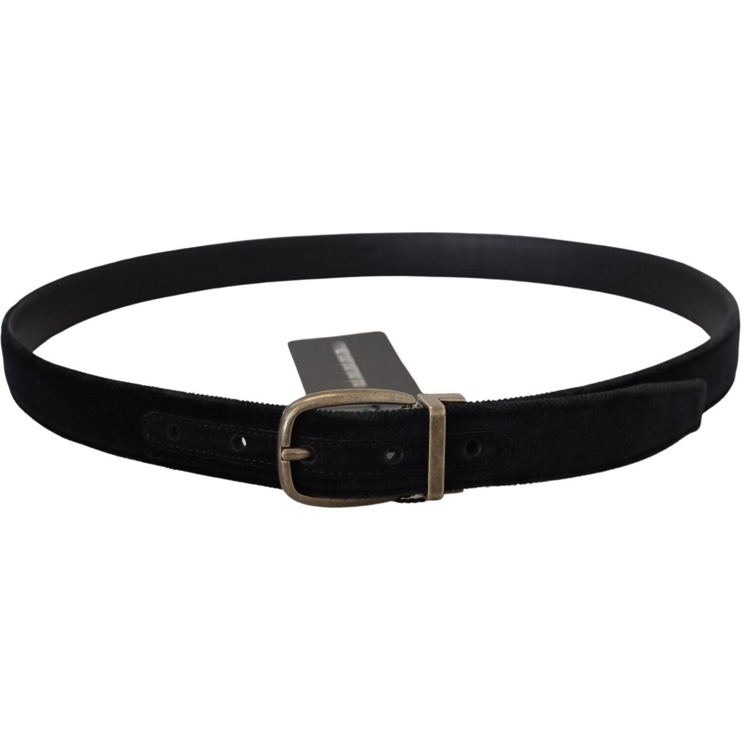 Elegant Black Leather Belt