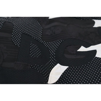 Dolce & Gabbana Black White Fur Shearling Full Zip Jacket