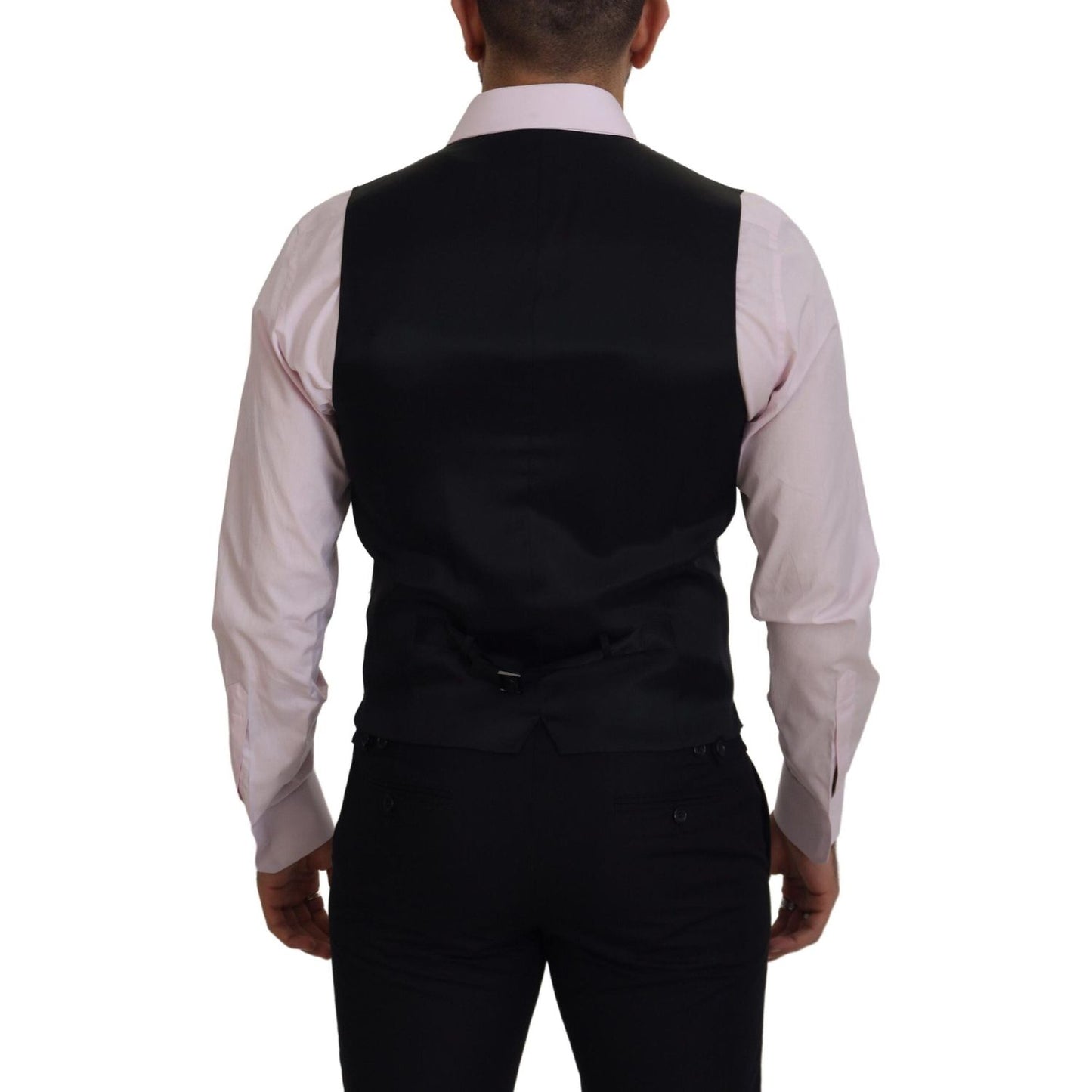 Dolce & Gabbana Multicolor Polyester Waistcoat Dress Formal Vest