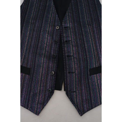 Dolce & Gabbana Multicolor Polyester Waistcoat Dress Formal Vest