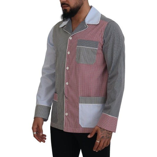 Multicolor Cotton Button-Down Sleepshirt