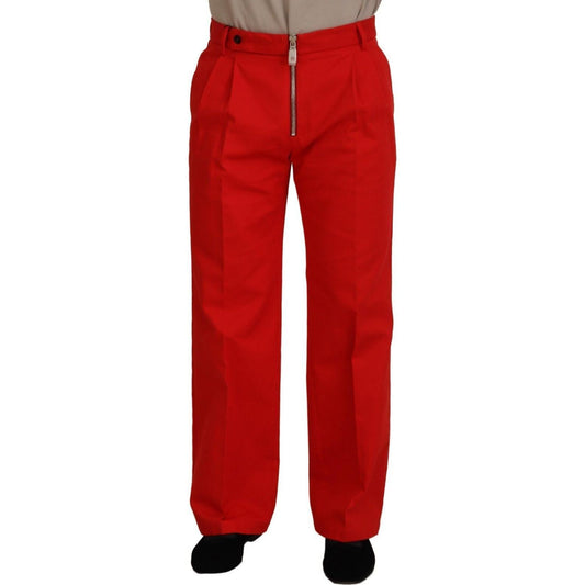 Stunning Red Mainline Cotton Pants