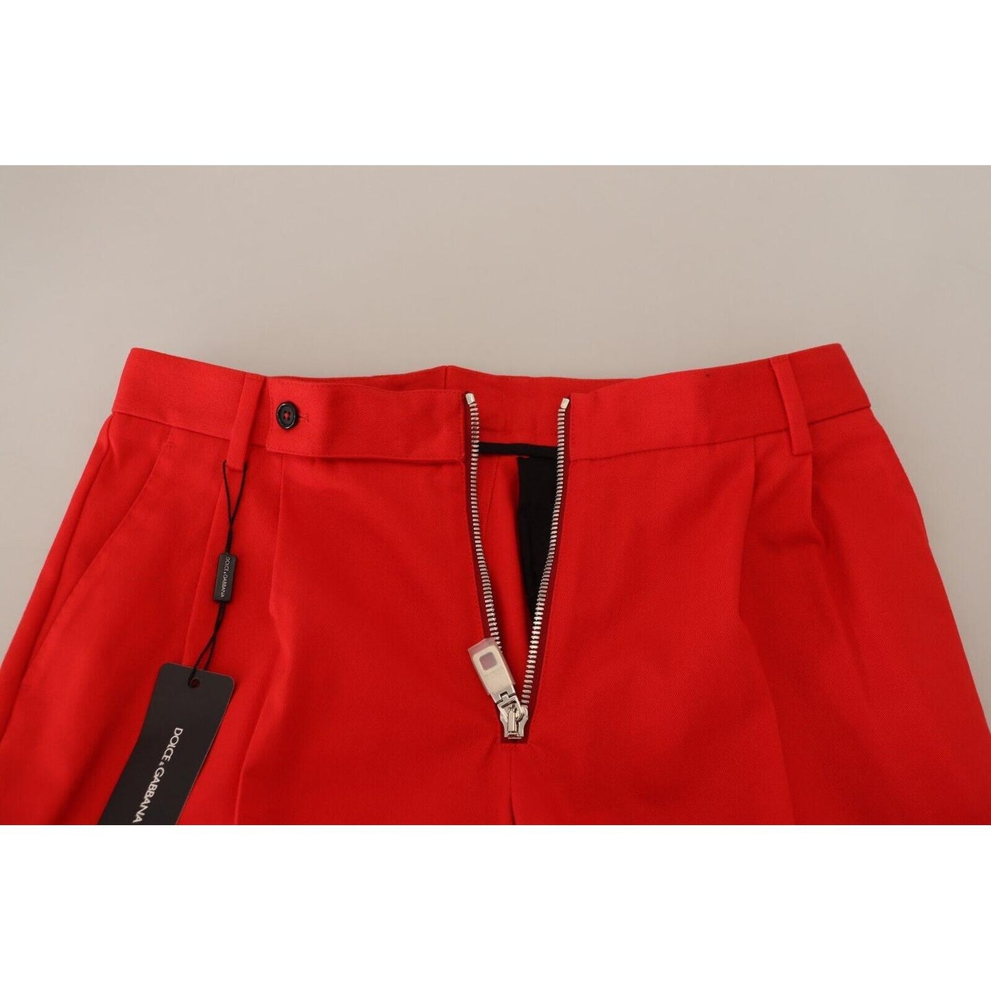 Stunning Red Mainline Cotton Pants