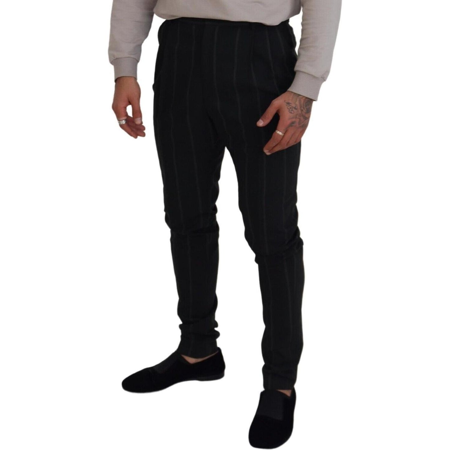 Elegant Black Tailored Trousers