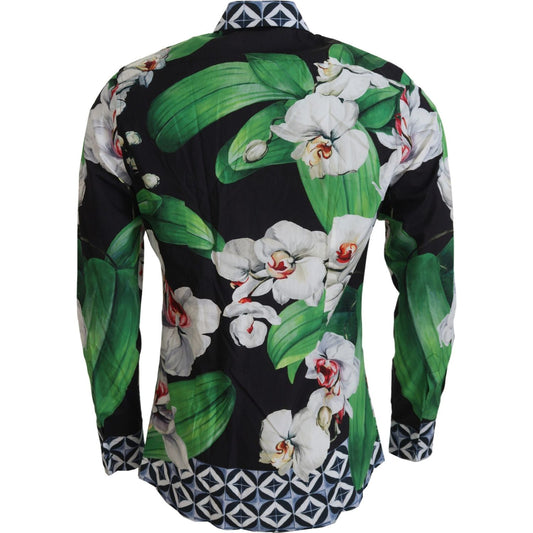 Floral Elegance Slim Fit Dress Shirt