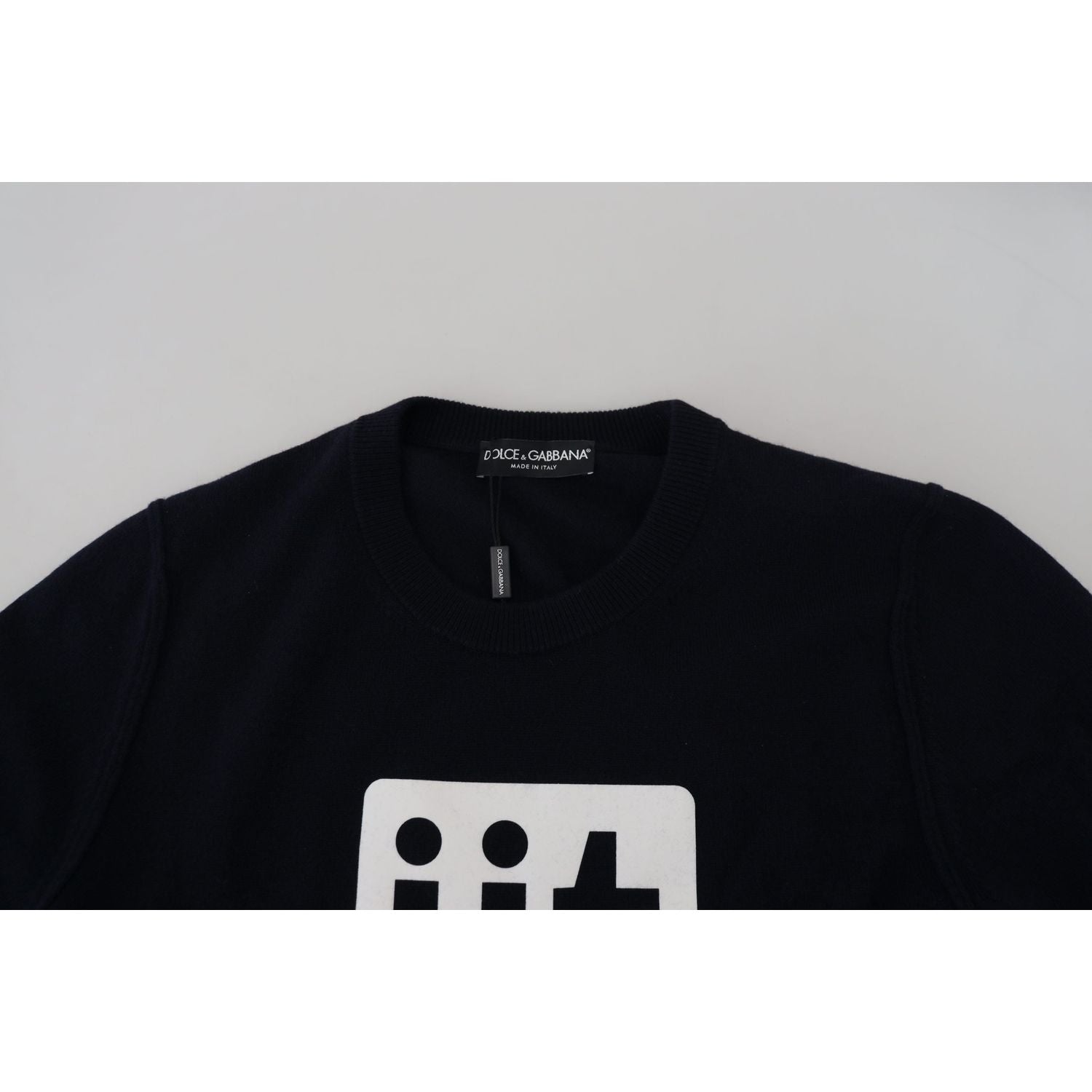 سترة صوفية أنيقة من الكشمير باللون الأزرق من دولتشي آند غابانا