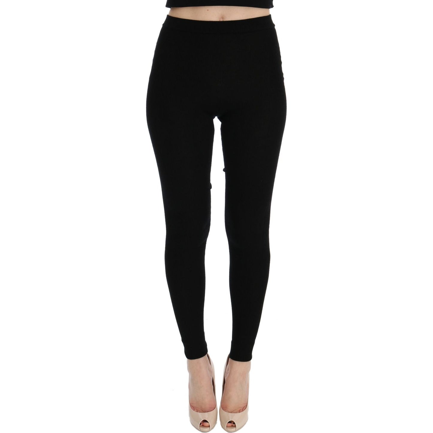 Elegant Black Cashmere Pants