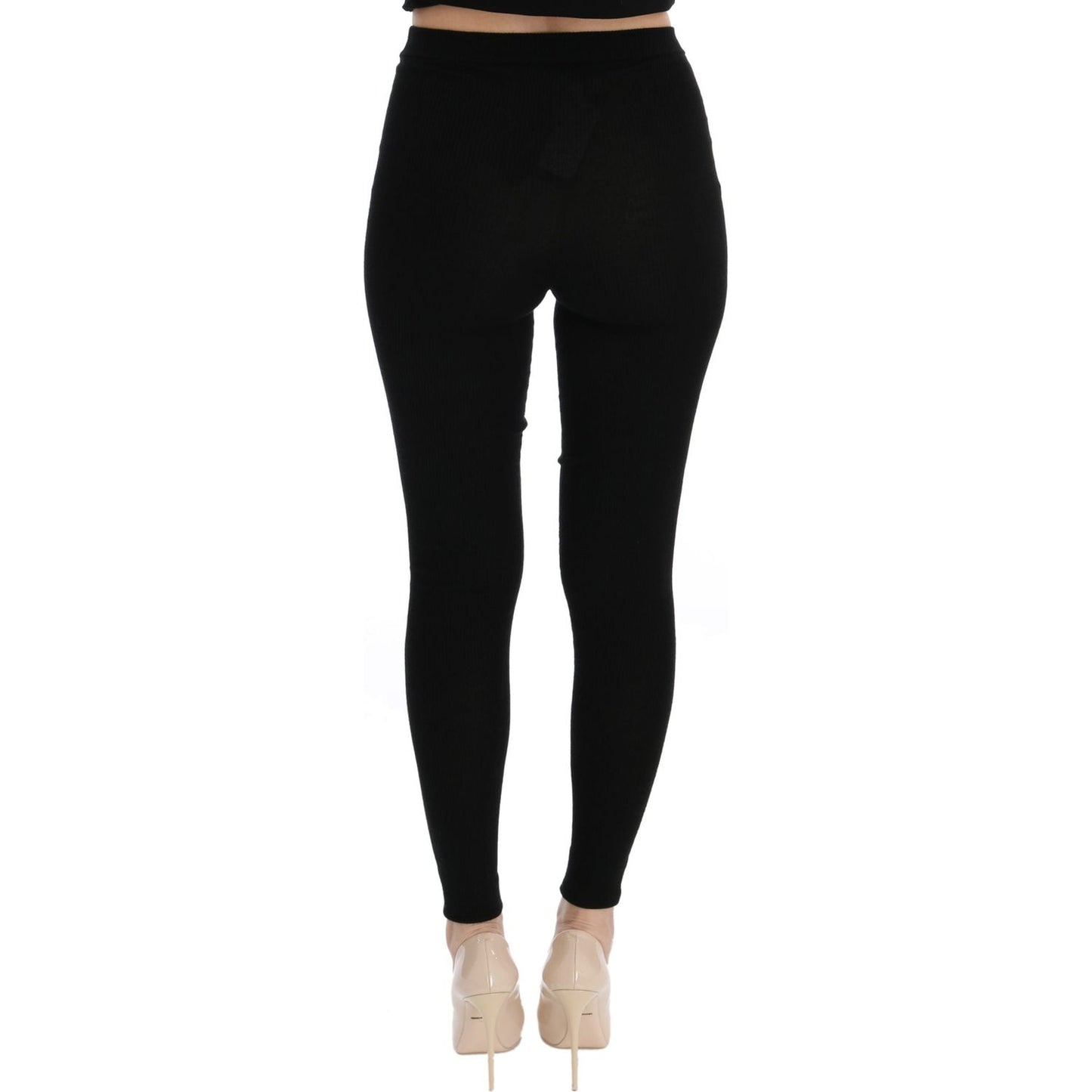 Elegant Black Cashmere Pants