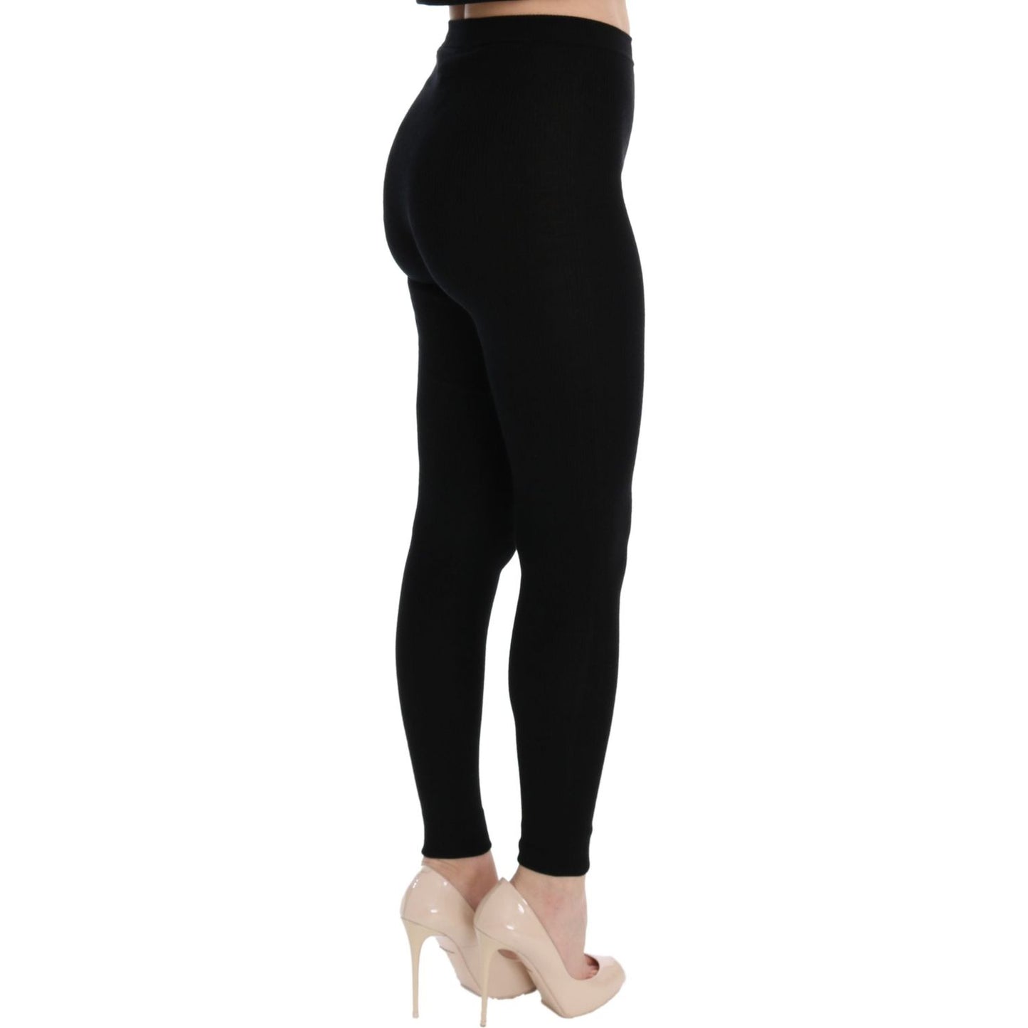 Elegant Black Cashmere Pants