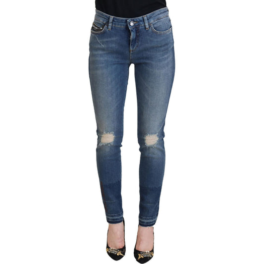 Elegant Tattered Denim Pants – Chic Casualwear Dolce & Gabbana