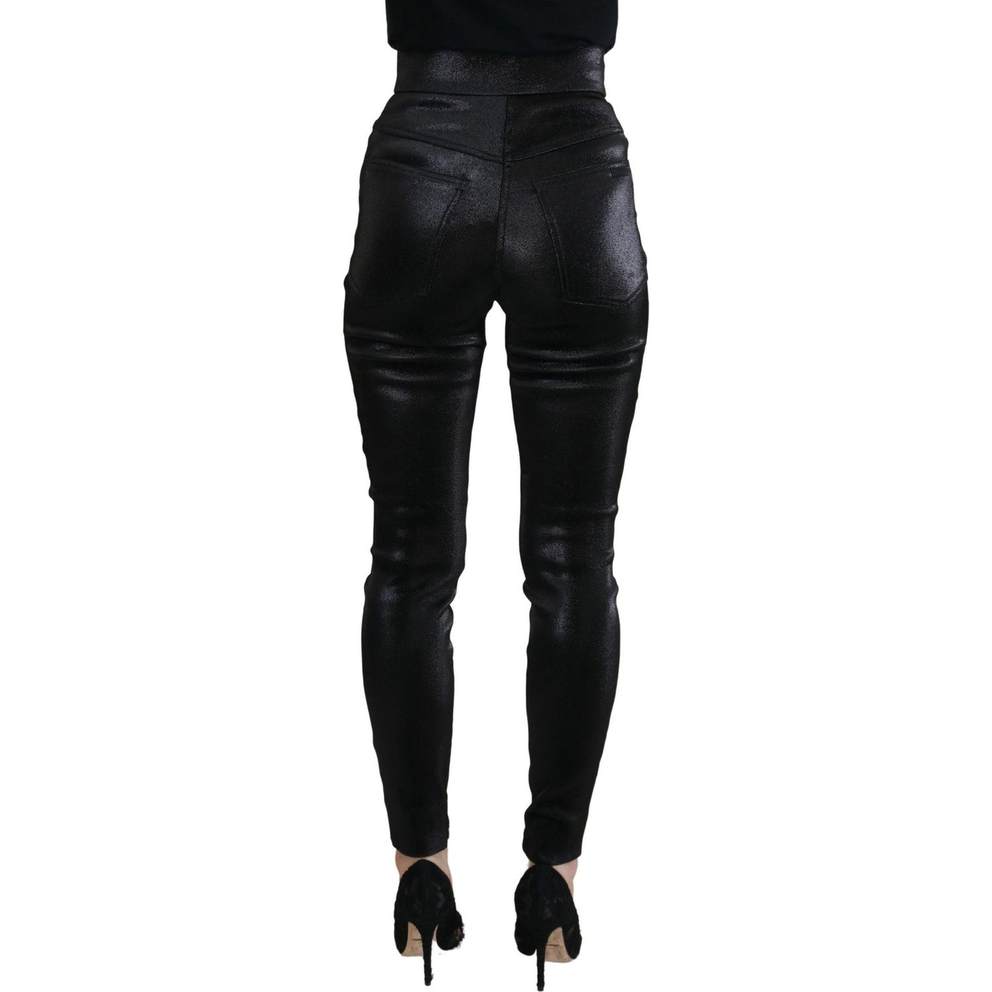 Elegant Black Denim Pants - Tailored Fit