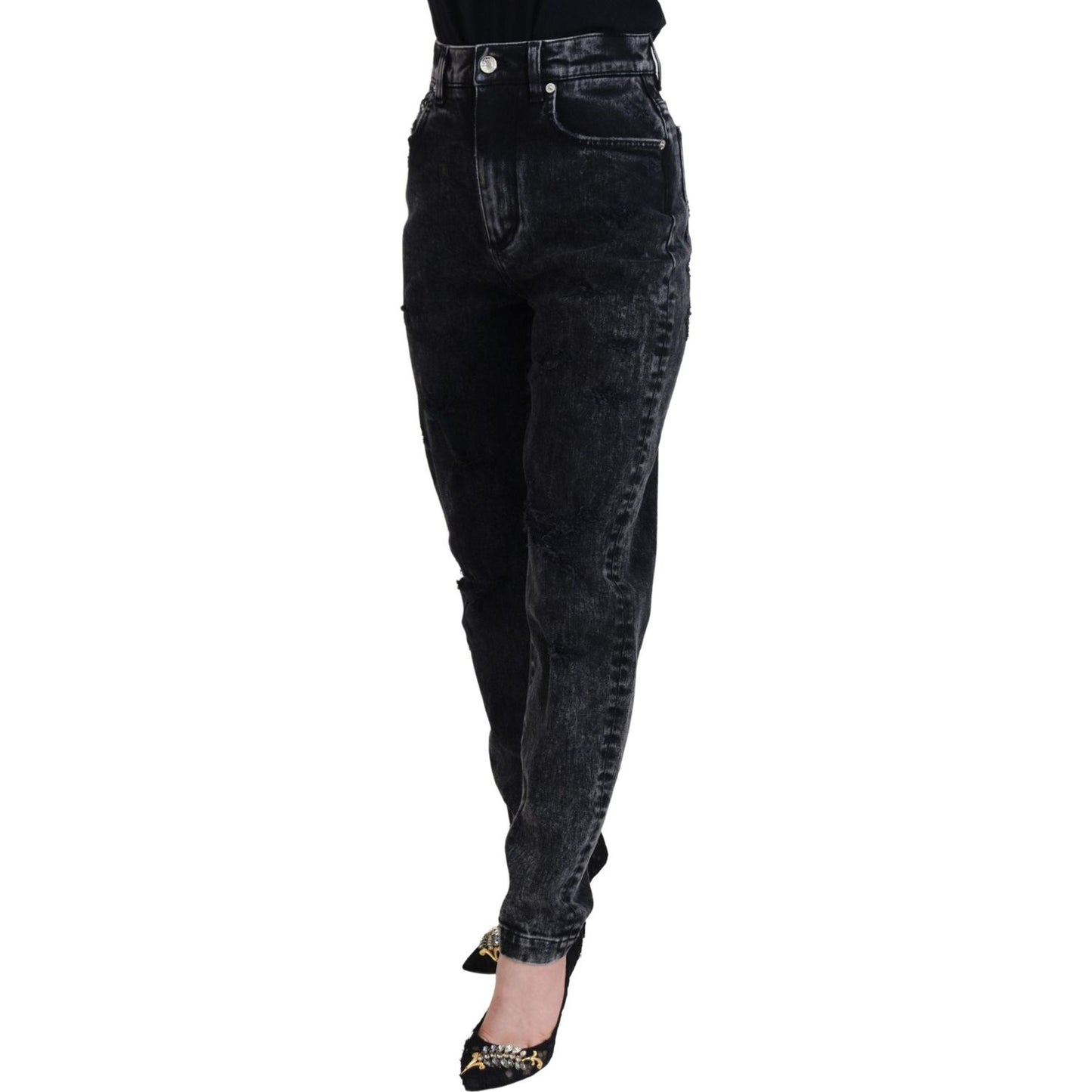 Elegant Black Denim Pants