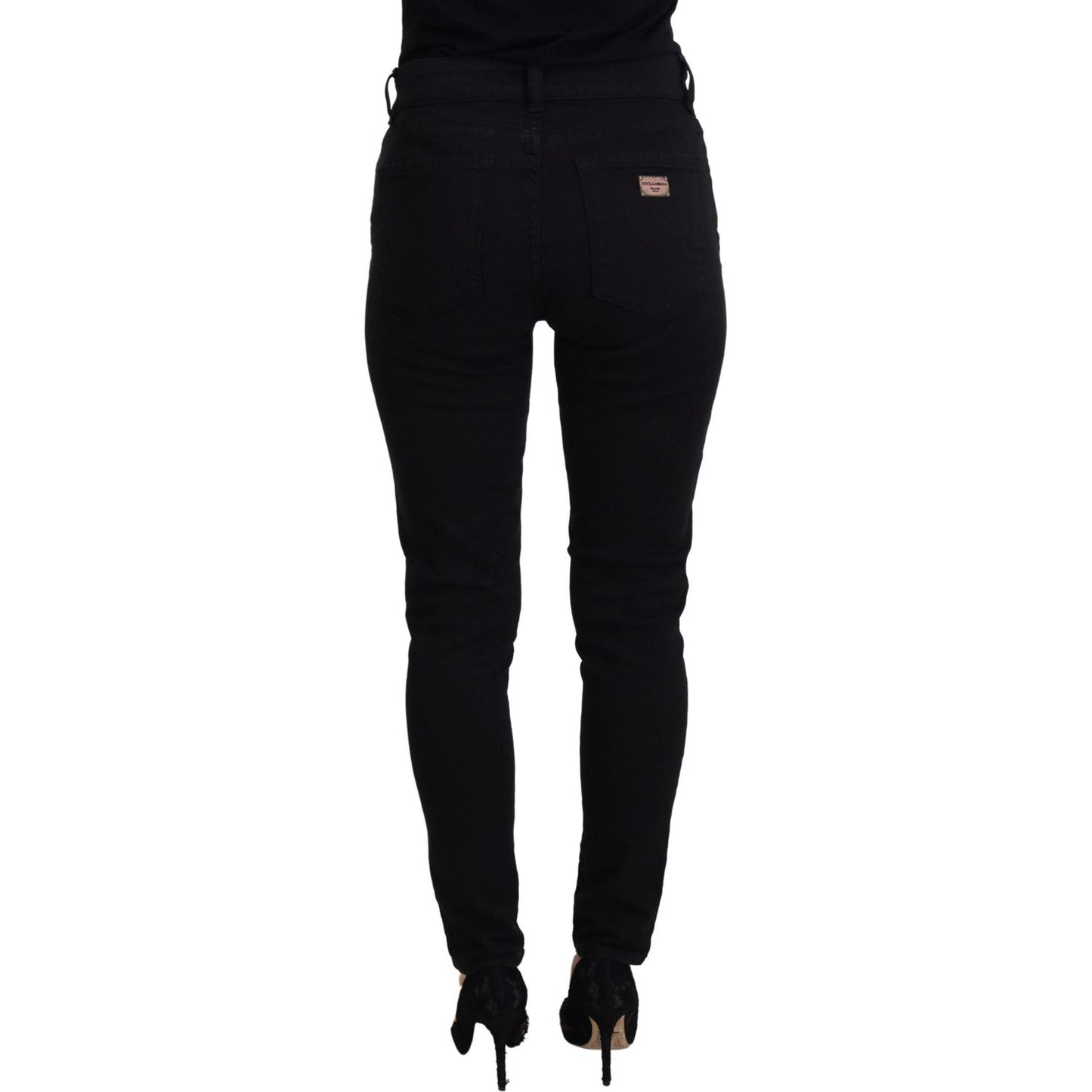 Elegant Black Denim Pants