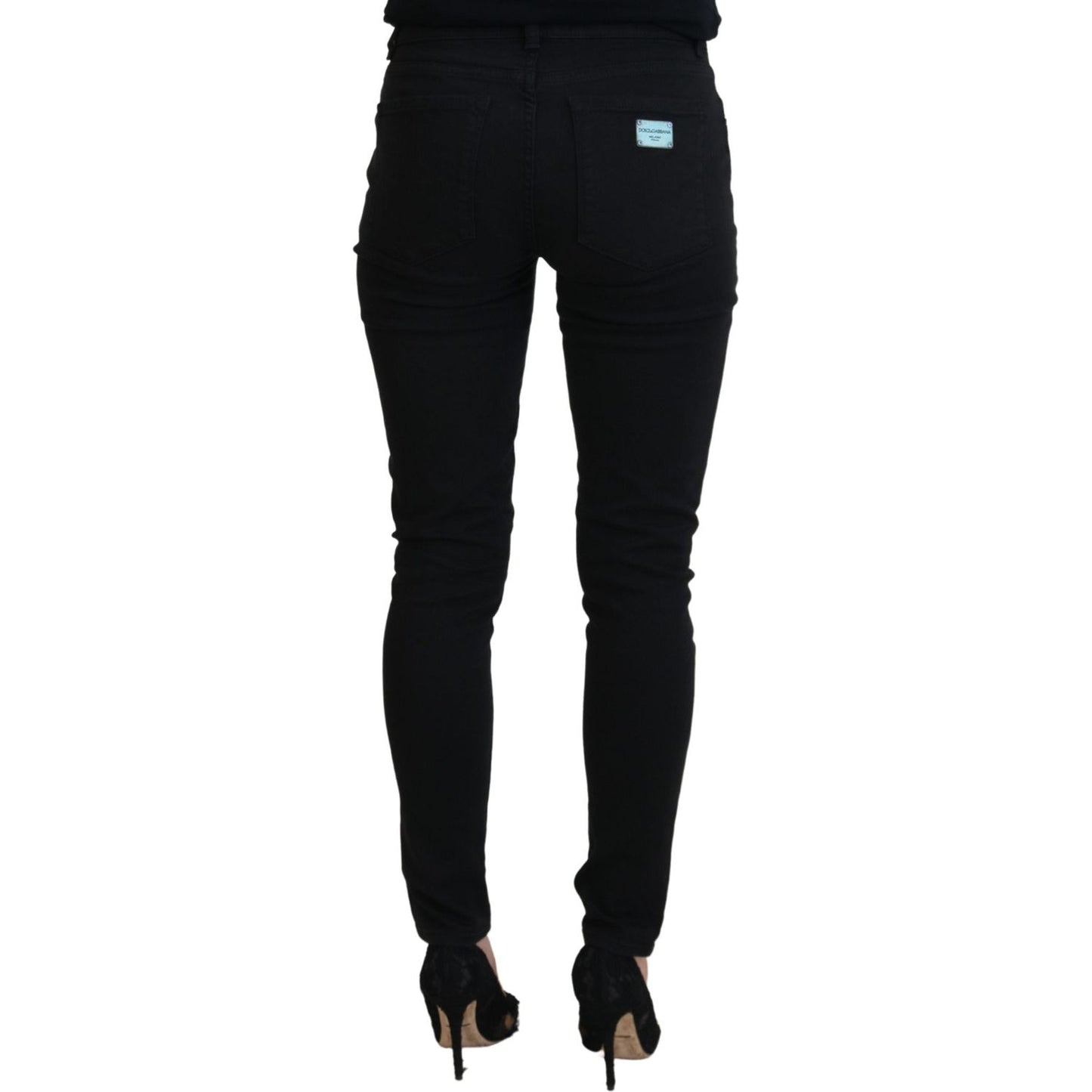 Chic Black Denim Pants – Timeless Elegance