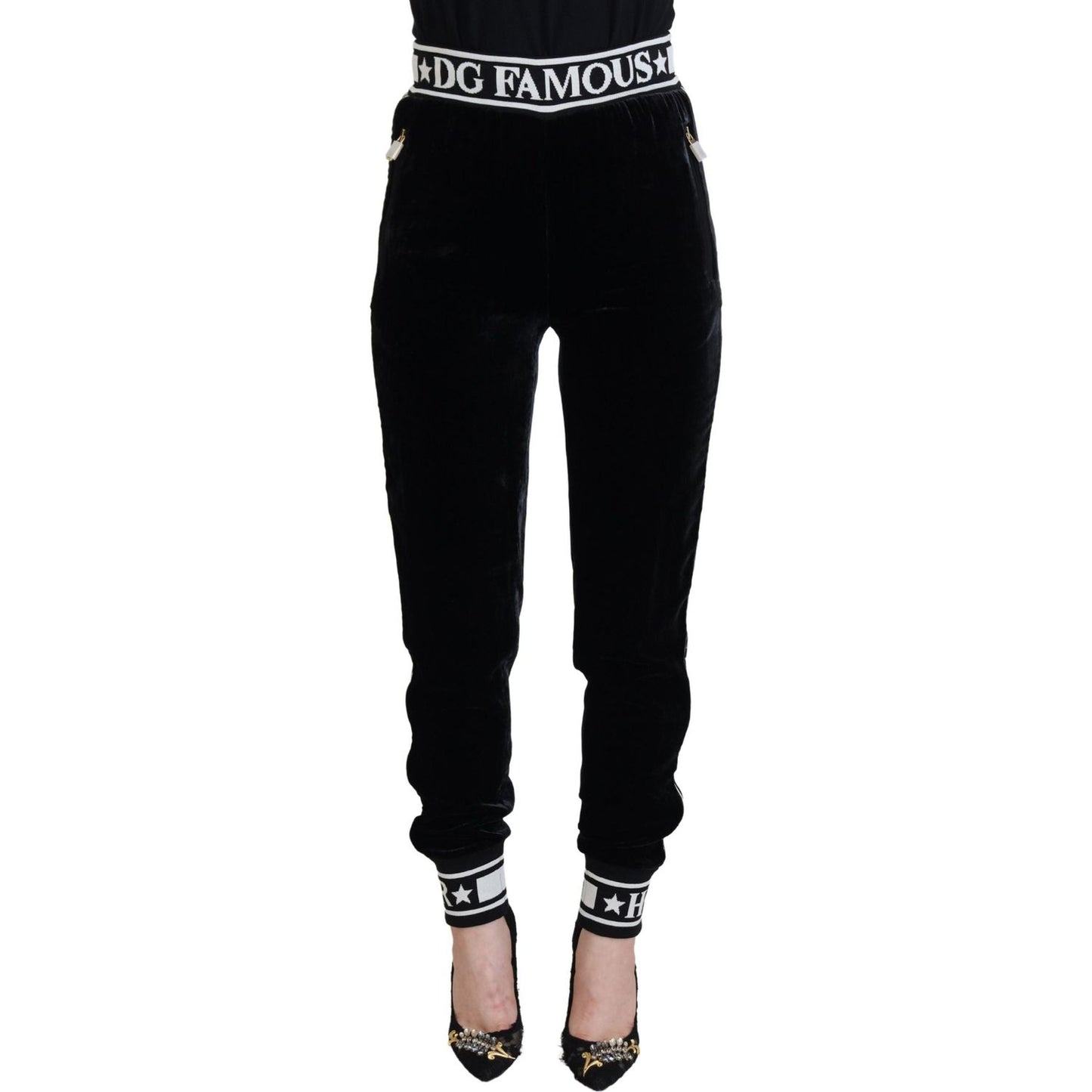 Elegant Velvet Pants - Timeless Black Luxury