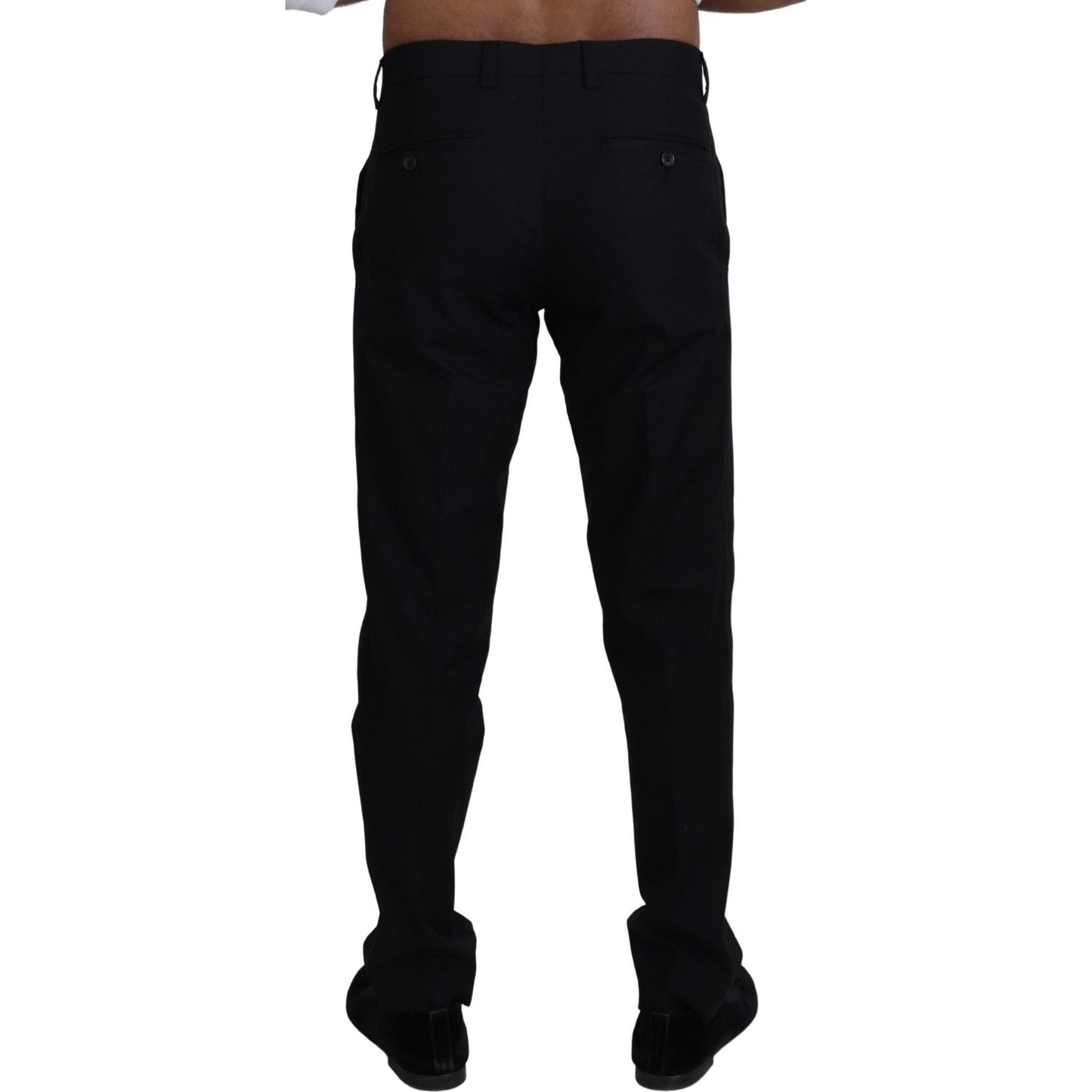 Elegant Black Cotton Trousers