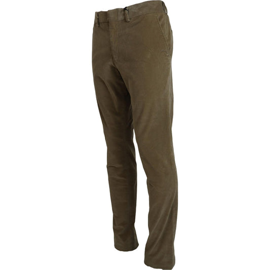 Elegant Brown Casual Pants