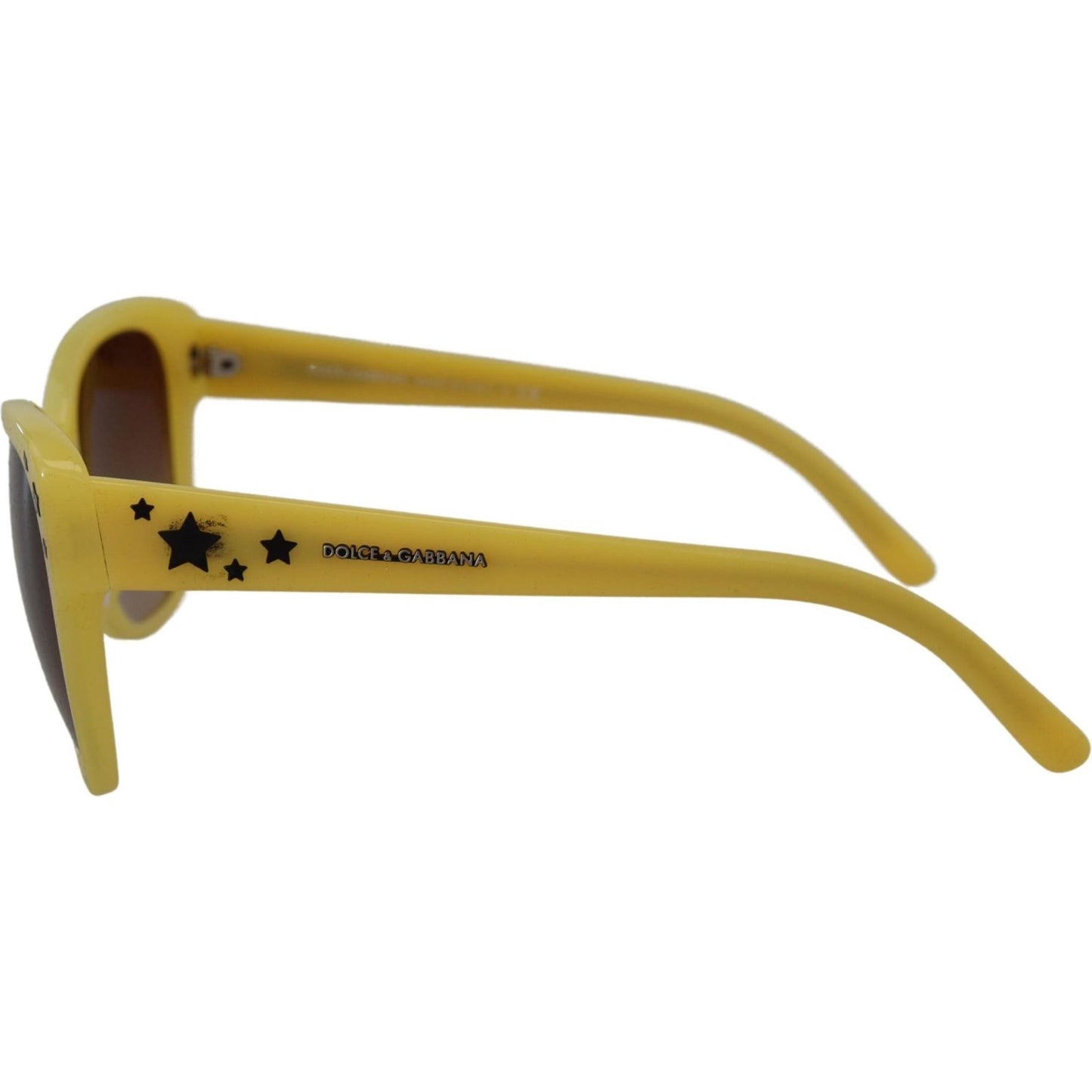 Dolce & Gabbana Yellow Acetate Frame Stars Embellishment DG4124 Sunglasses