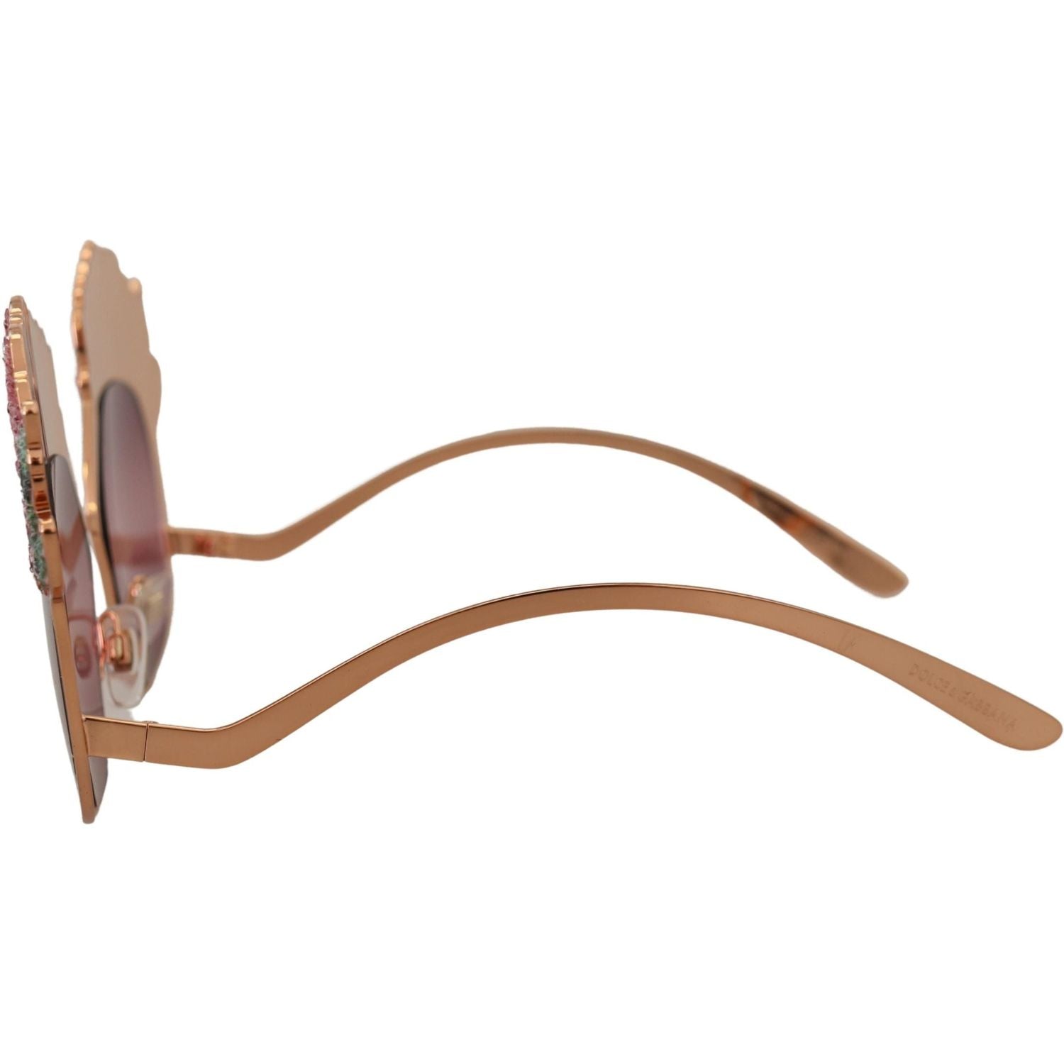 نظارات شمسية دولتشي آند غابانا شيك روز مطرزة بالترتر