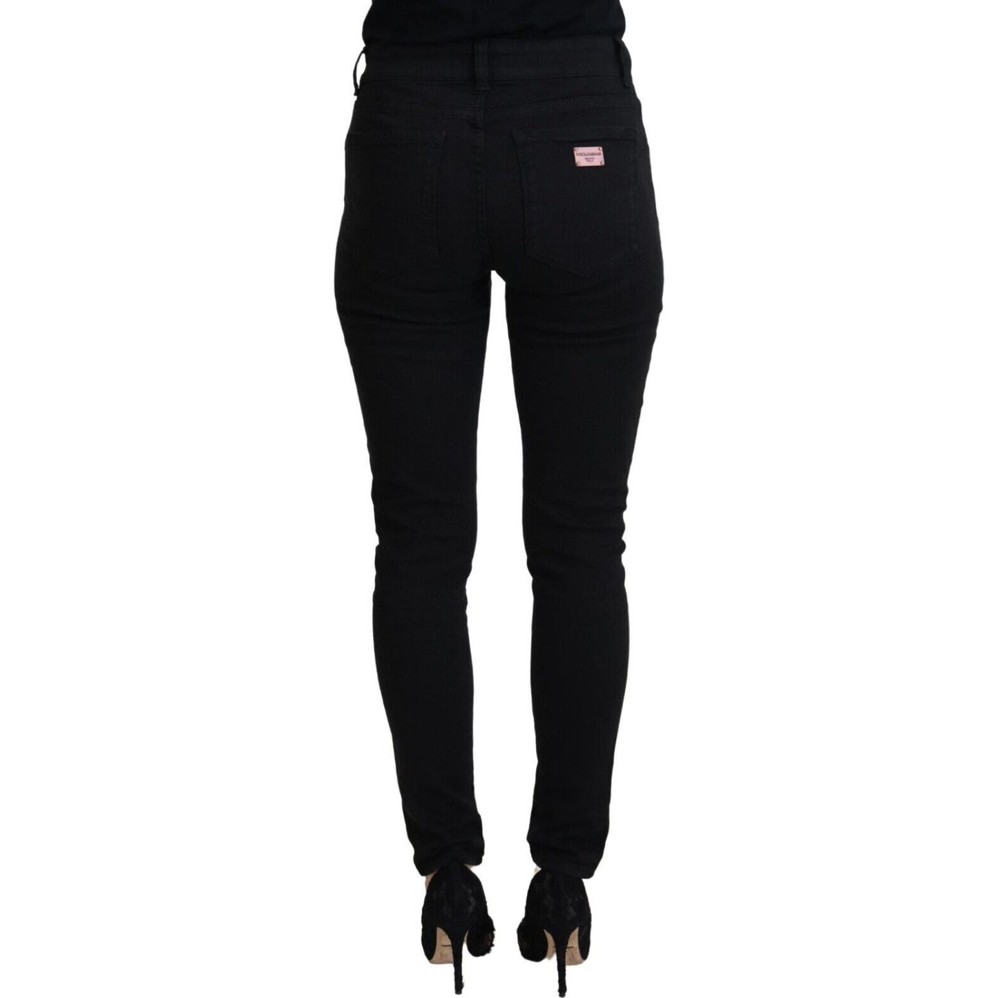 Elegant Black Denim Pants