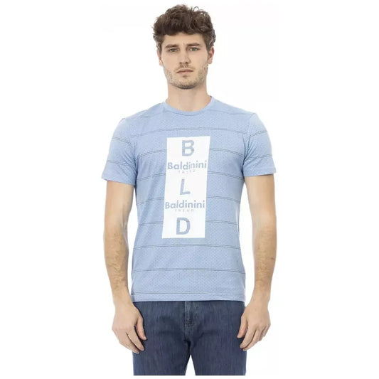 Elegant Light Blue Cotton Tee