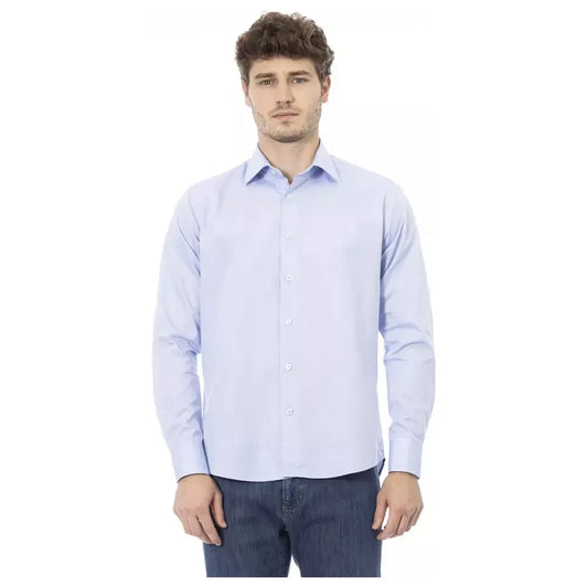 Elegant Light Blue Italian Dress Shirt