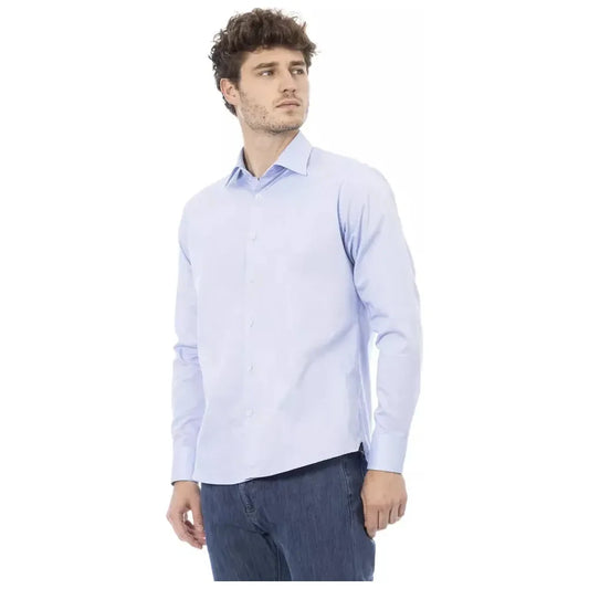 Elegant Light Blue Italian Dress Shirt