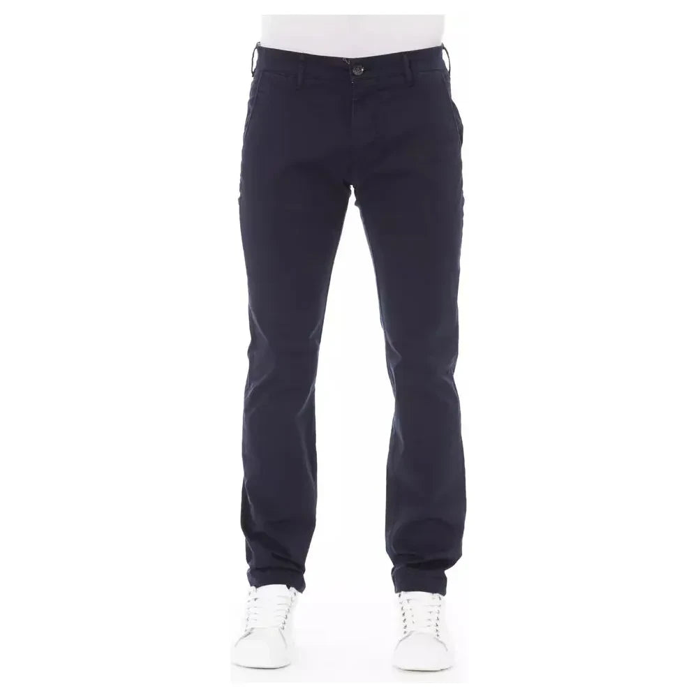 Elegant Blue Chino Trousers