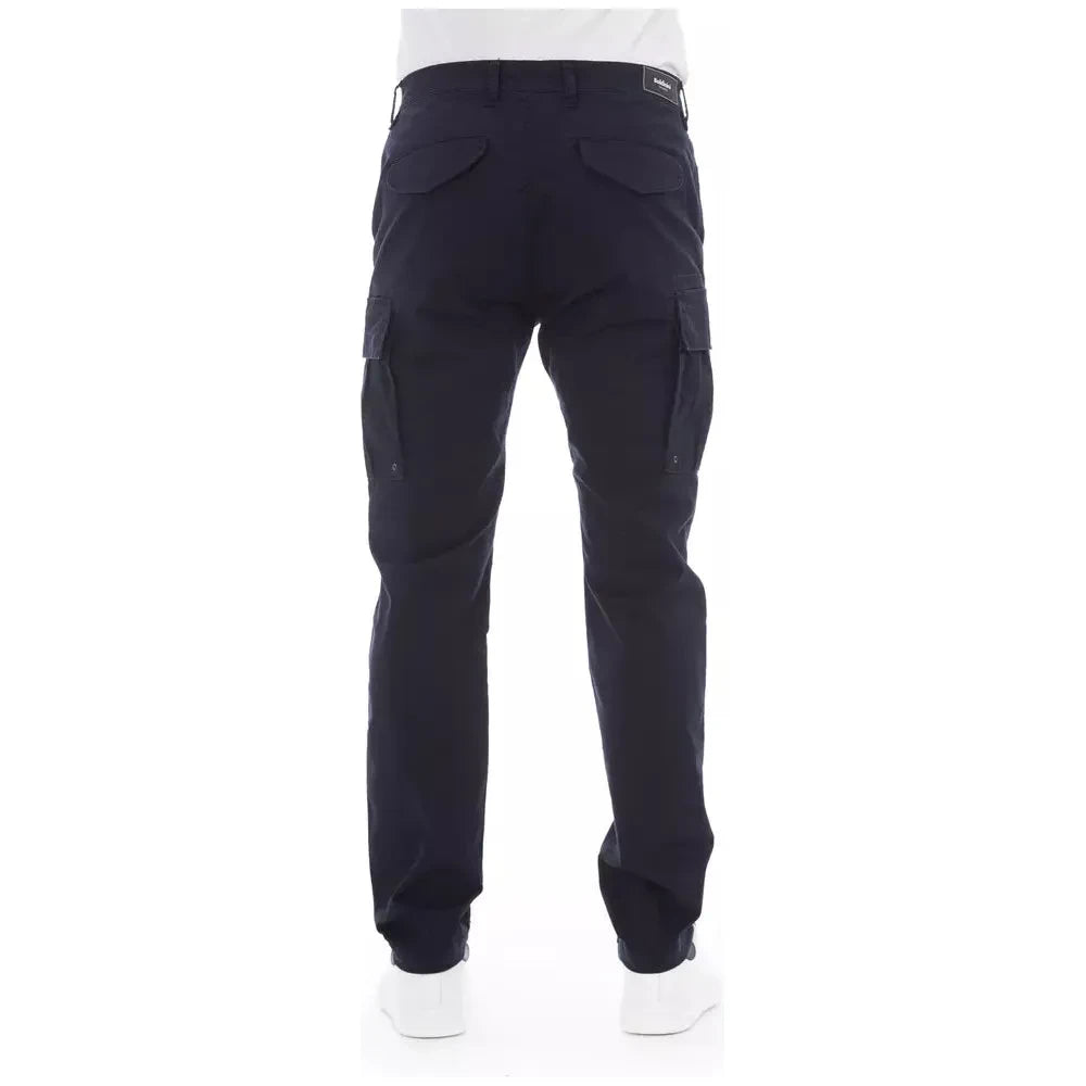 Baldinini Trend Chic Blue Cargo Trousers for Men Baldinini Trend