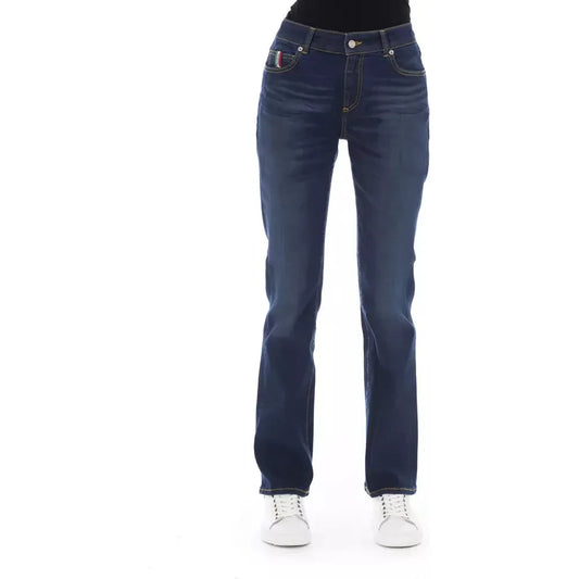 Baldinini Trend Chic Tricolor Pocket Jeans Baldinini Trend