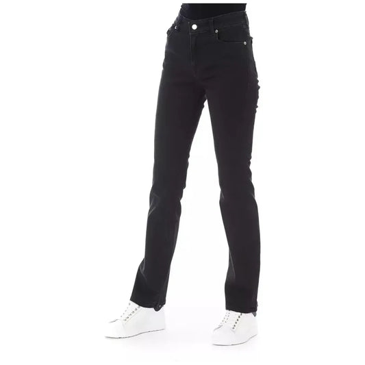 Baldinini Trend Black Cotton Women Jeans Baldinini Trend