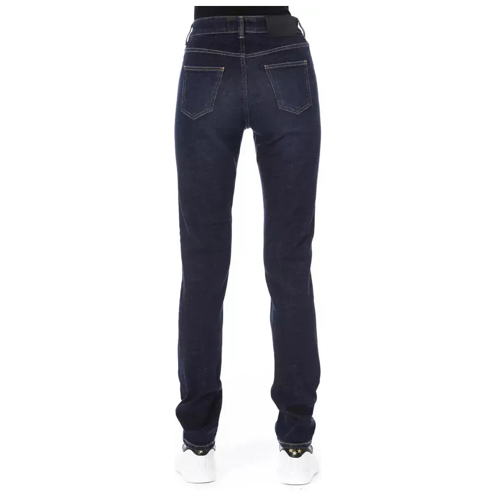 Chic Tricolor Pocket Designer Jeans