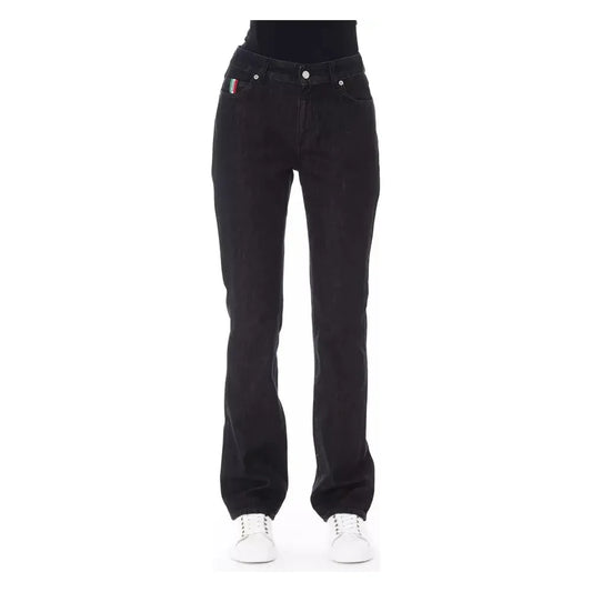 Baldinini Trend Black Cotton Women Jeans Baldinini Trend