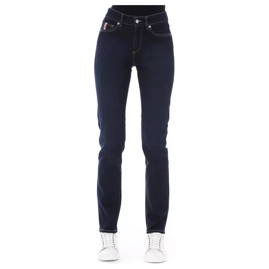 Baldinini Trend Chic Tricolor Pocket Designer Jeans Baldinini Trend