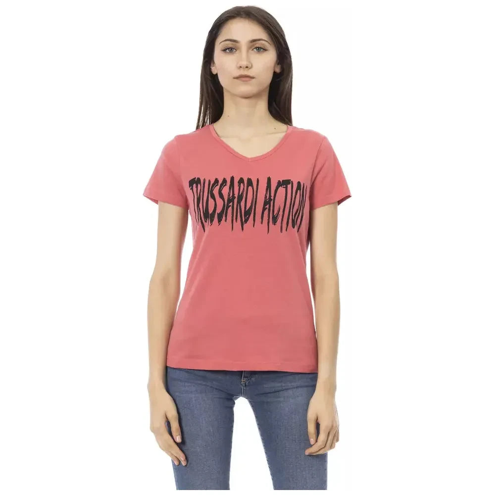 Trussardi Action Pink Cotton Women's Top Trussardi Action