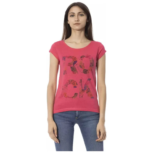 Trussardi Action Pink Short Sleeve Fashion Tee Trussardi Action