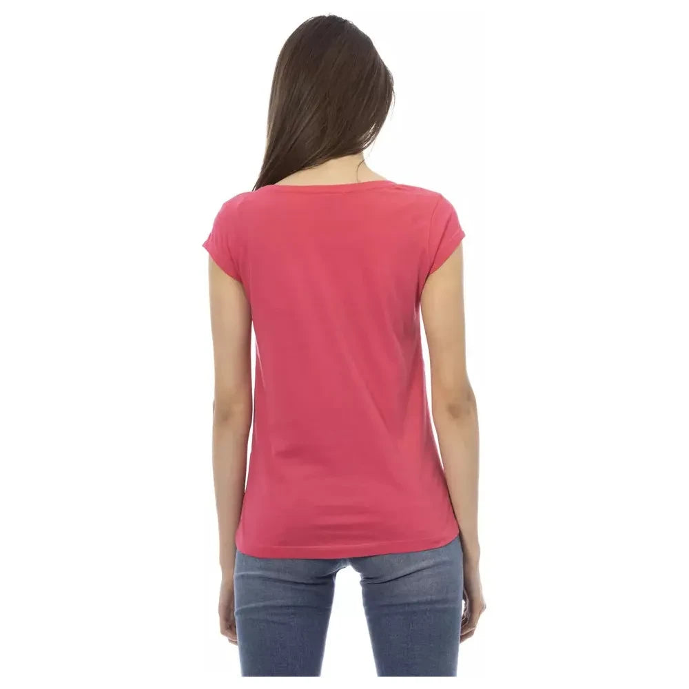 Pink Short Sleeve Fashion Tee