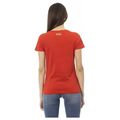 Trussardi Action Red Cotton Women T-Shirt